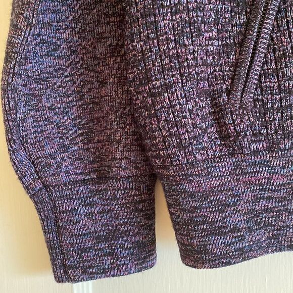 Free People Naomi Full Zip Sweater Sports Jacket Purple Black Size XS - Picture 8 of 12